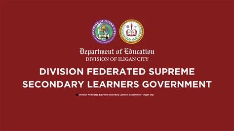 dfsslg|Division Federated Supreme Secondary Learners Government.